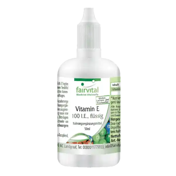 Vitamine E Olie 100 I.U. per 3 druppels - 50ml
