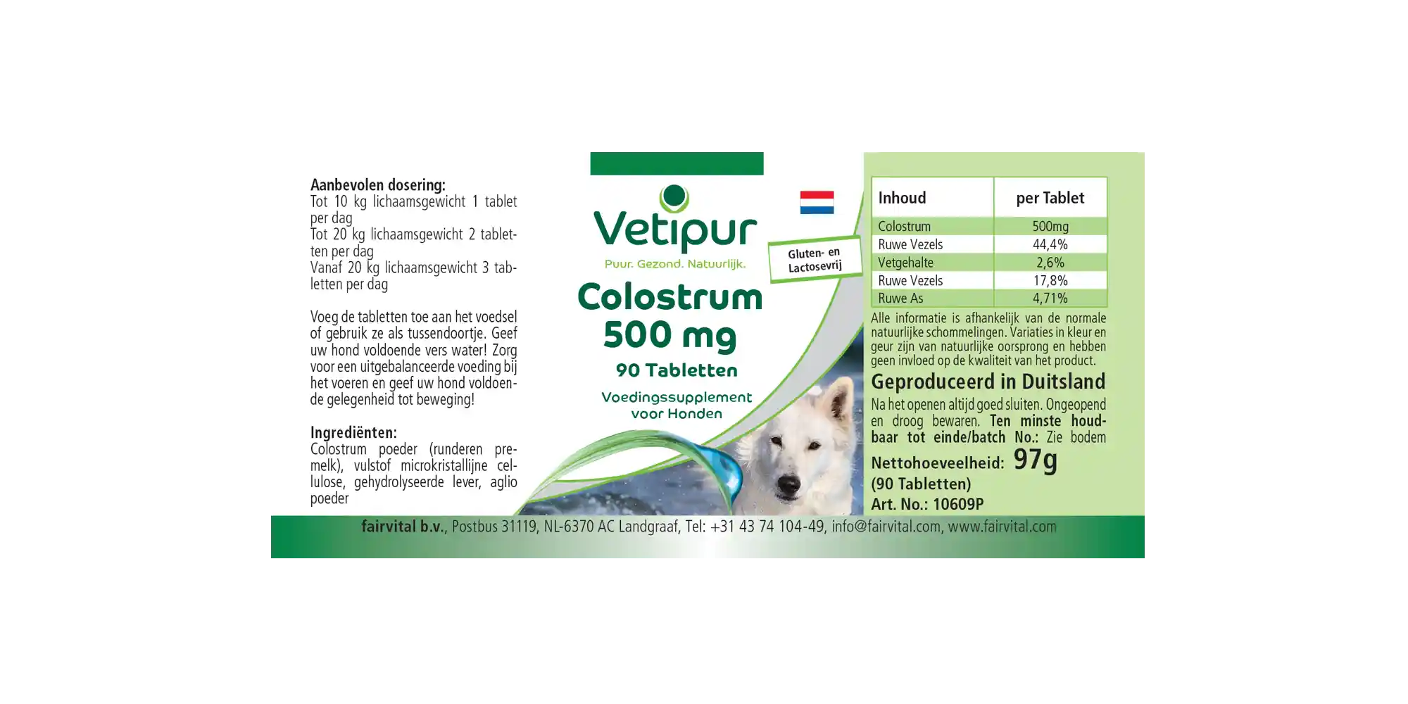 Colostrum 500mg - 90 Tabletten - Hochdosiert | Fairvital Colostrum 500mg - 90 Tabletten - Hochdosiert | Fairvital