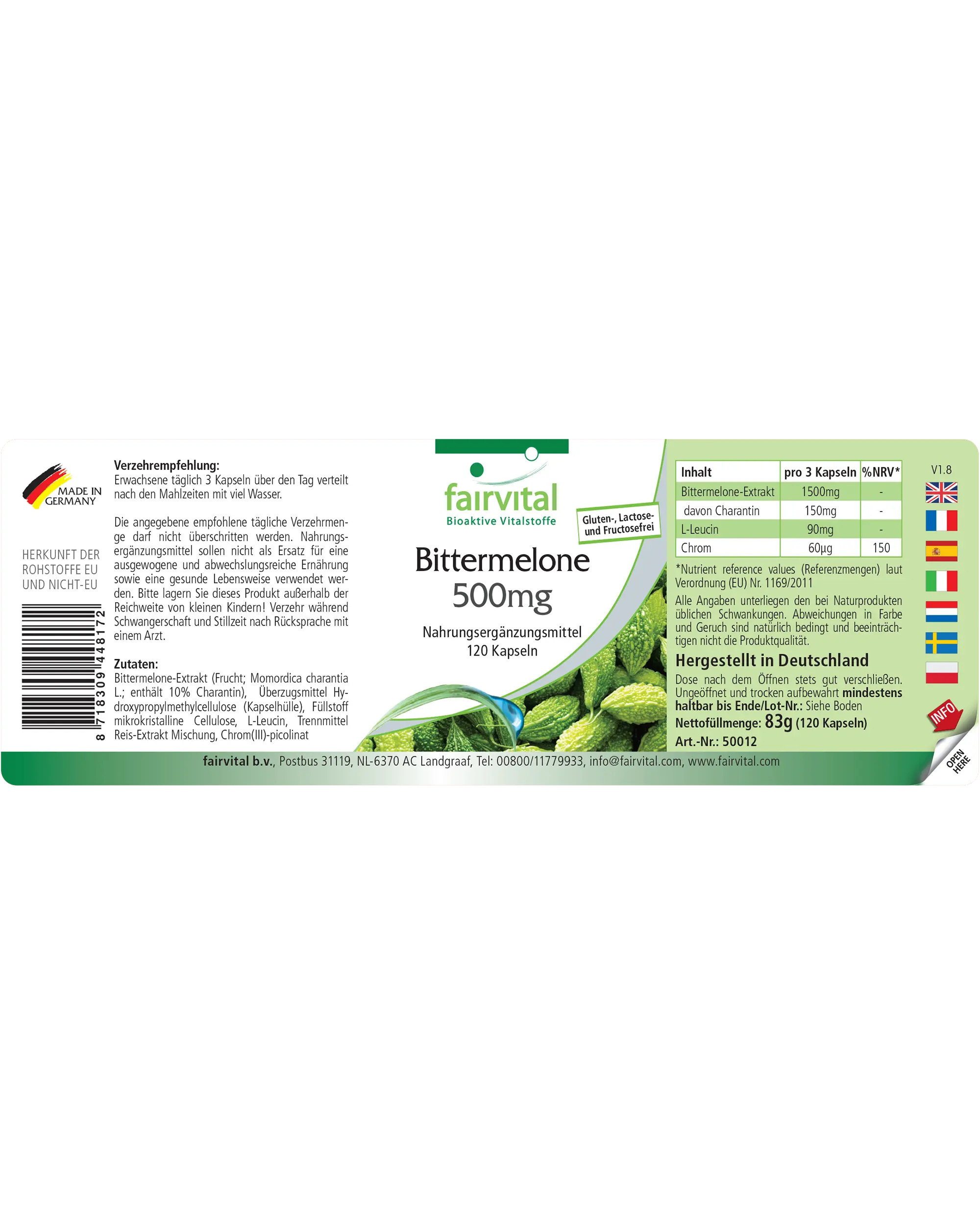 Bittere Meloen 500mg met Chroom