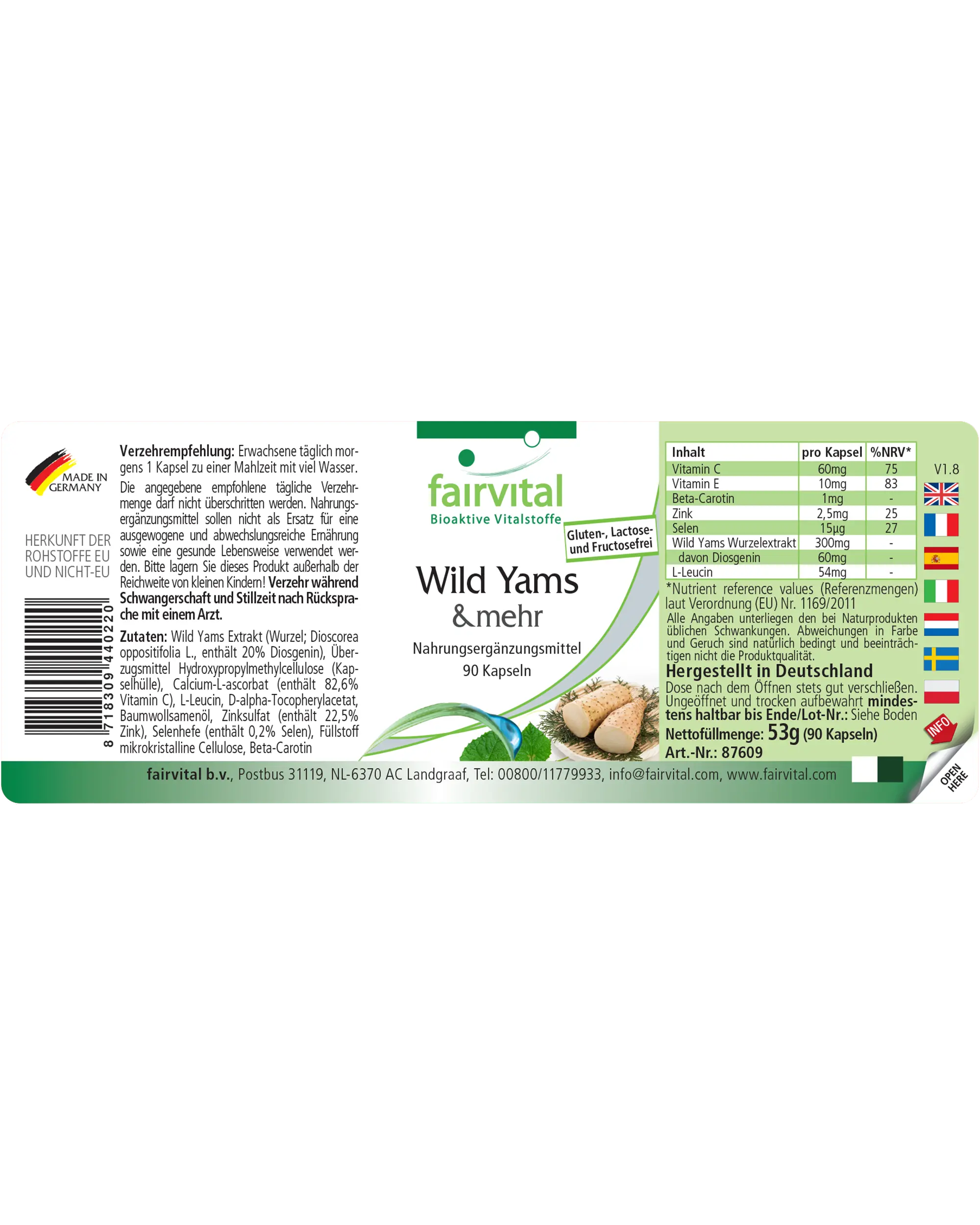 Wilde Yams Plus - 90 capsules