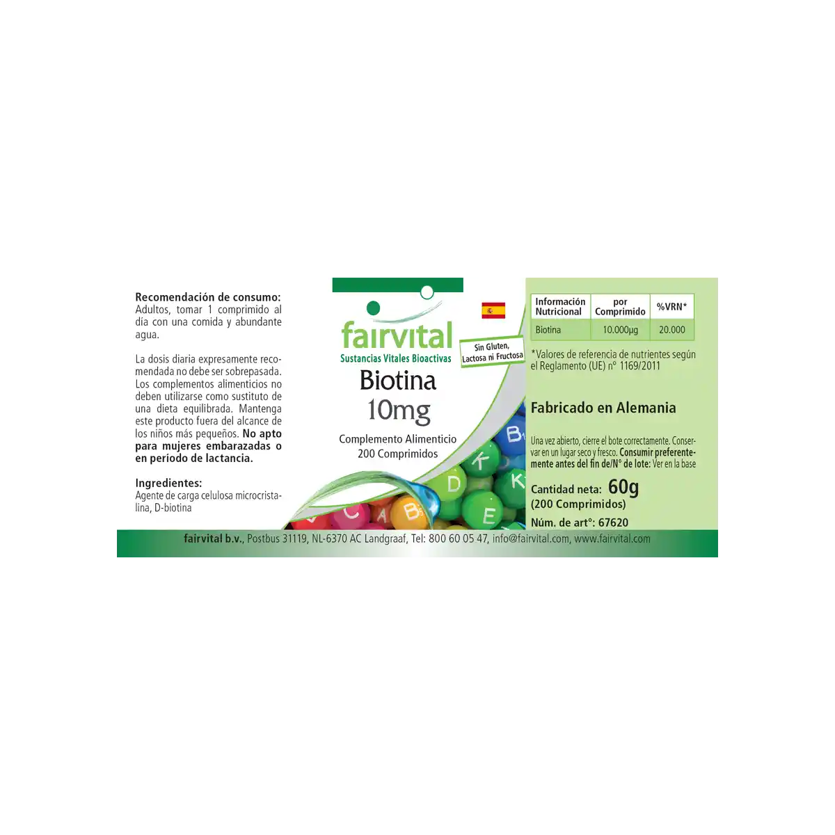 Biotine 10mg 200 tabletten