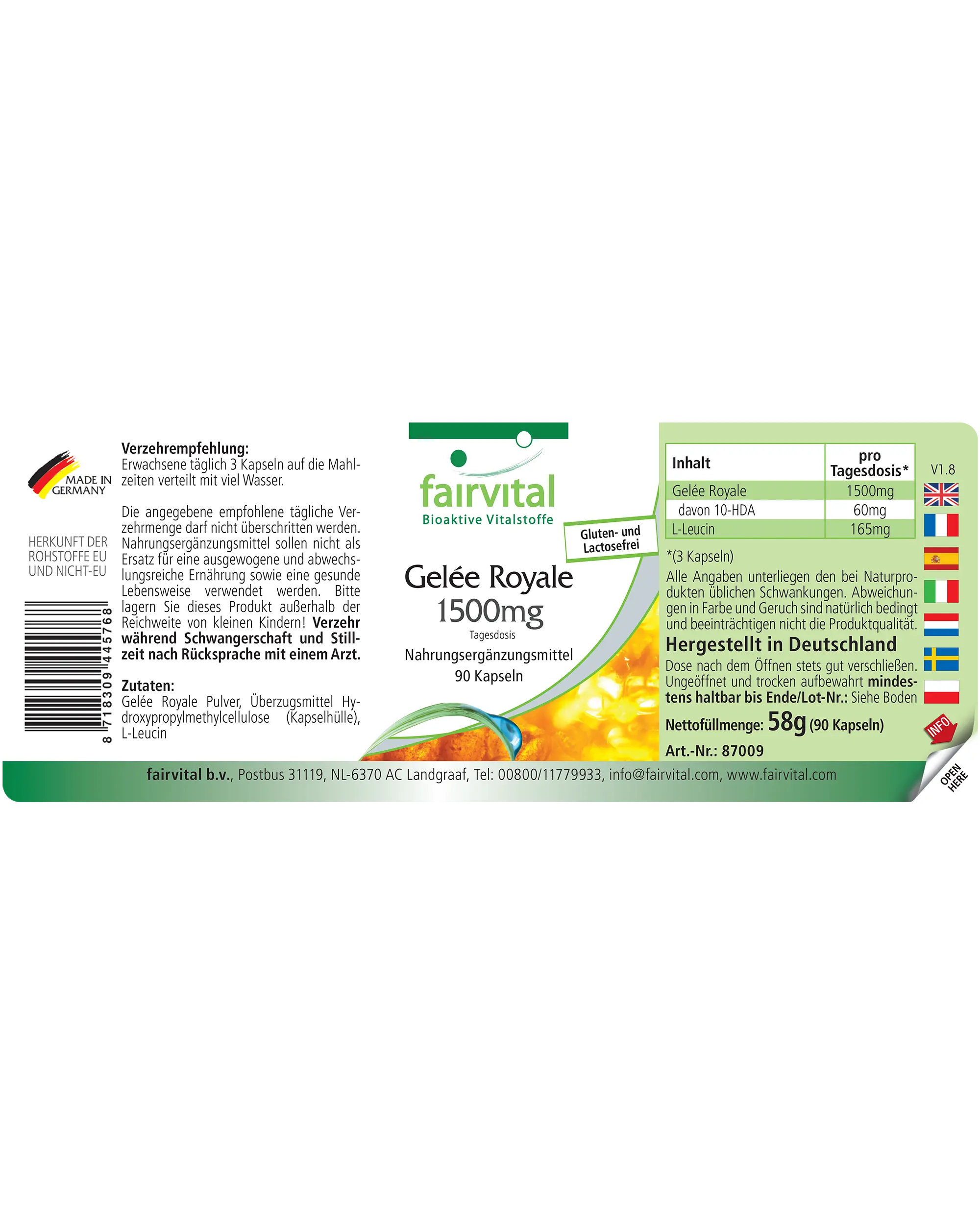 Koninginnengelei-extract 1500mg - 90 capsules