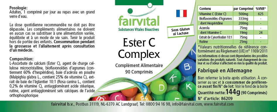Ester C complex – 90 tablets
