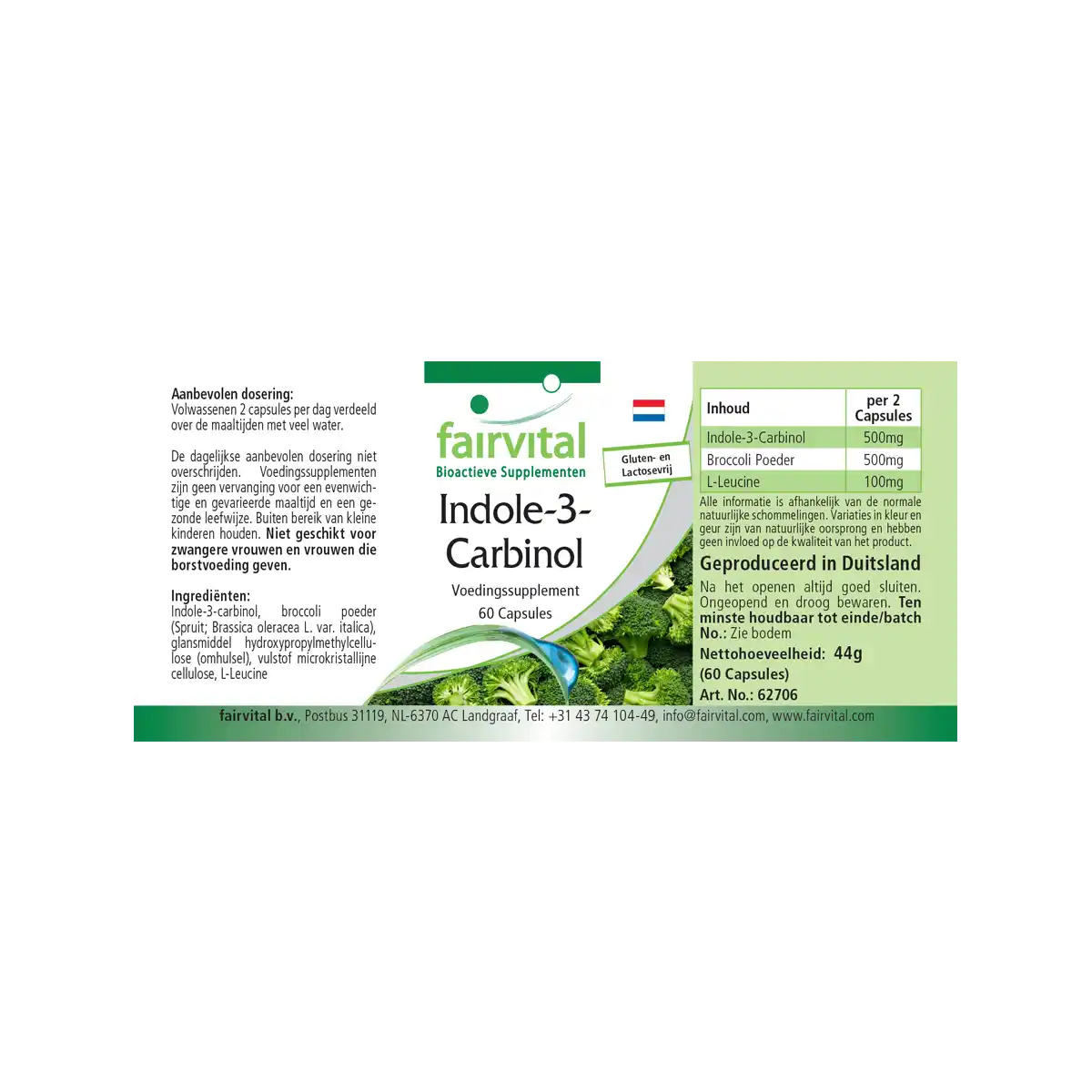 Indool-3-carbinol - 60 capsules