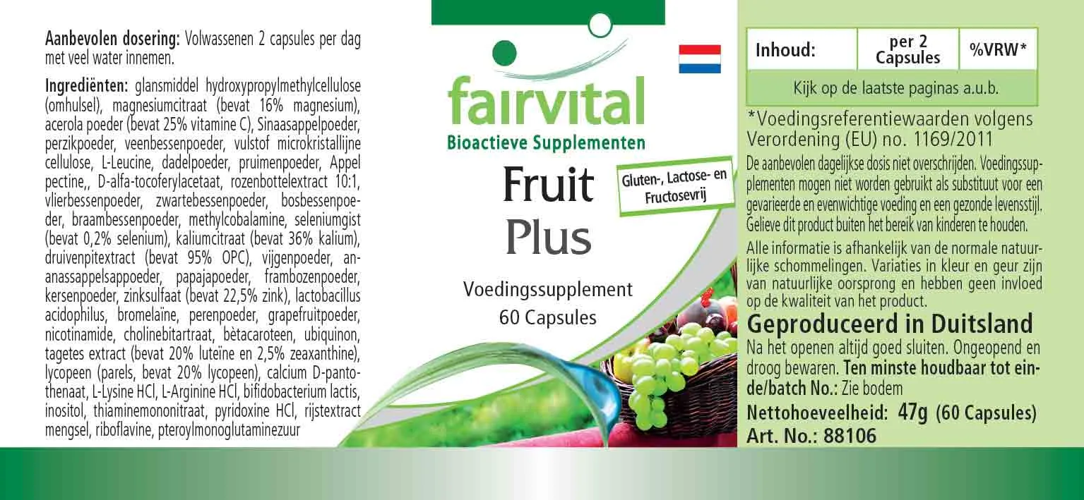 Frutas Plus - 60 Cápsulas