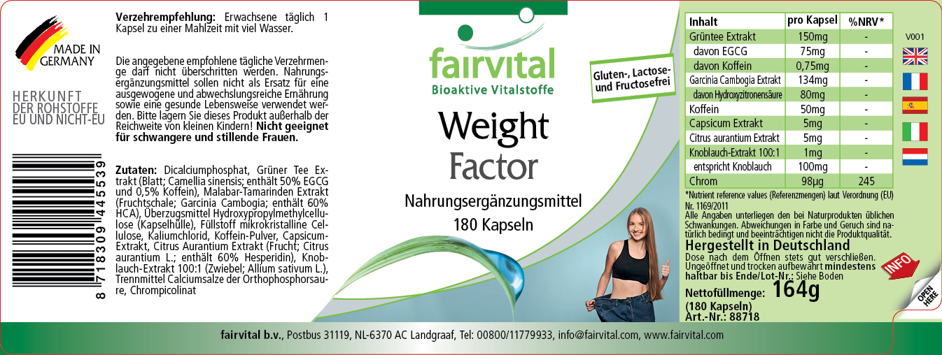 Weight Factor - 180 capsules