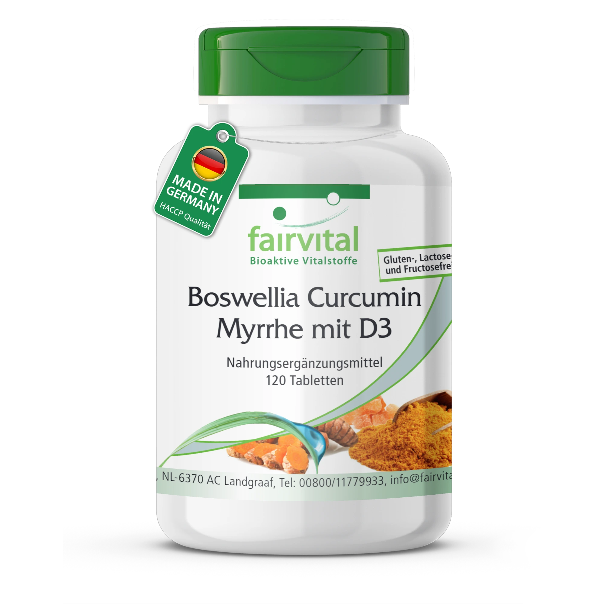 Boswellia Curcumin Myrrhe mit D3