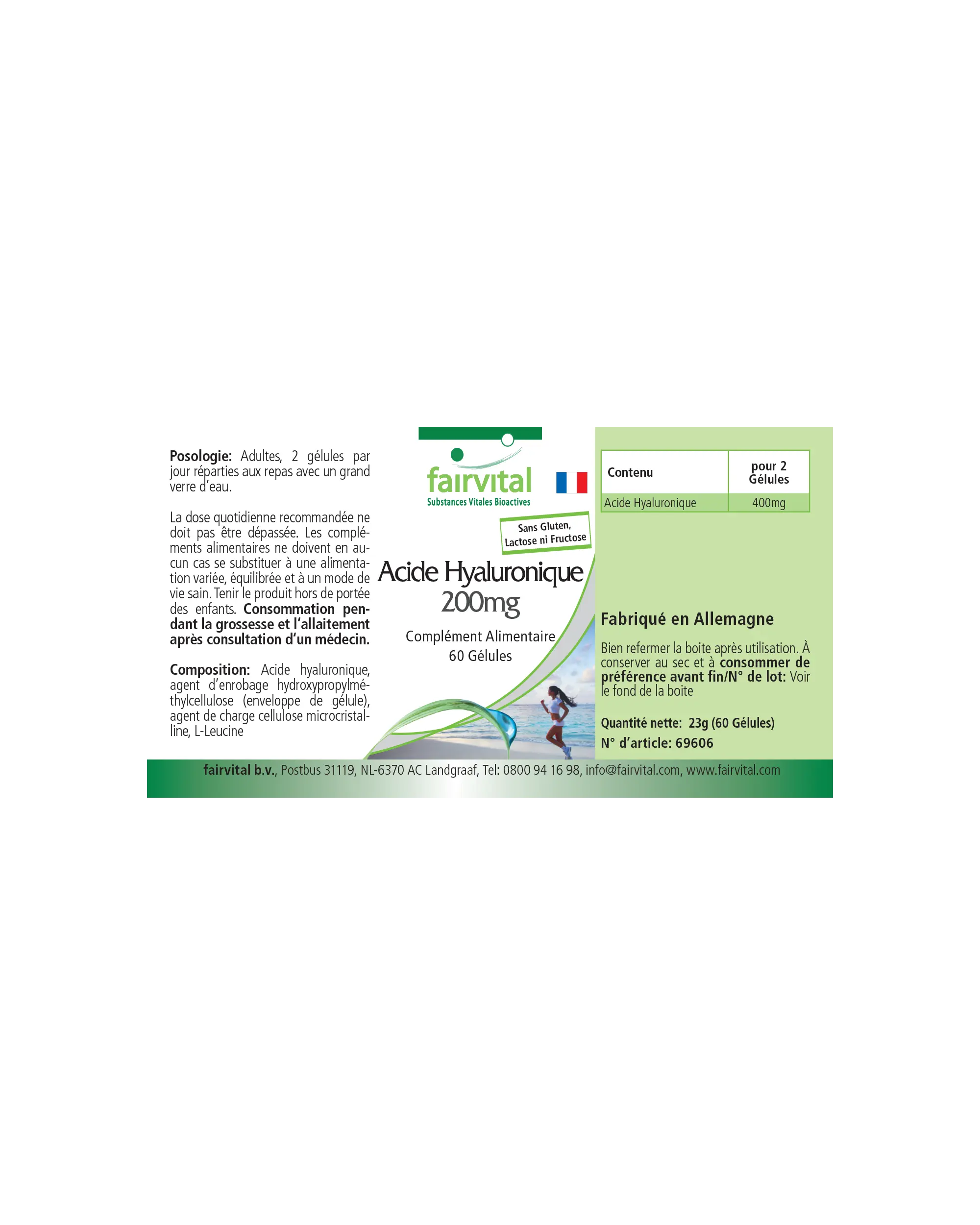 Acido ialuronico – 200mg – 60 capsule