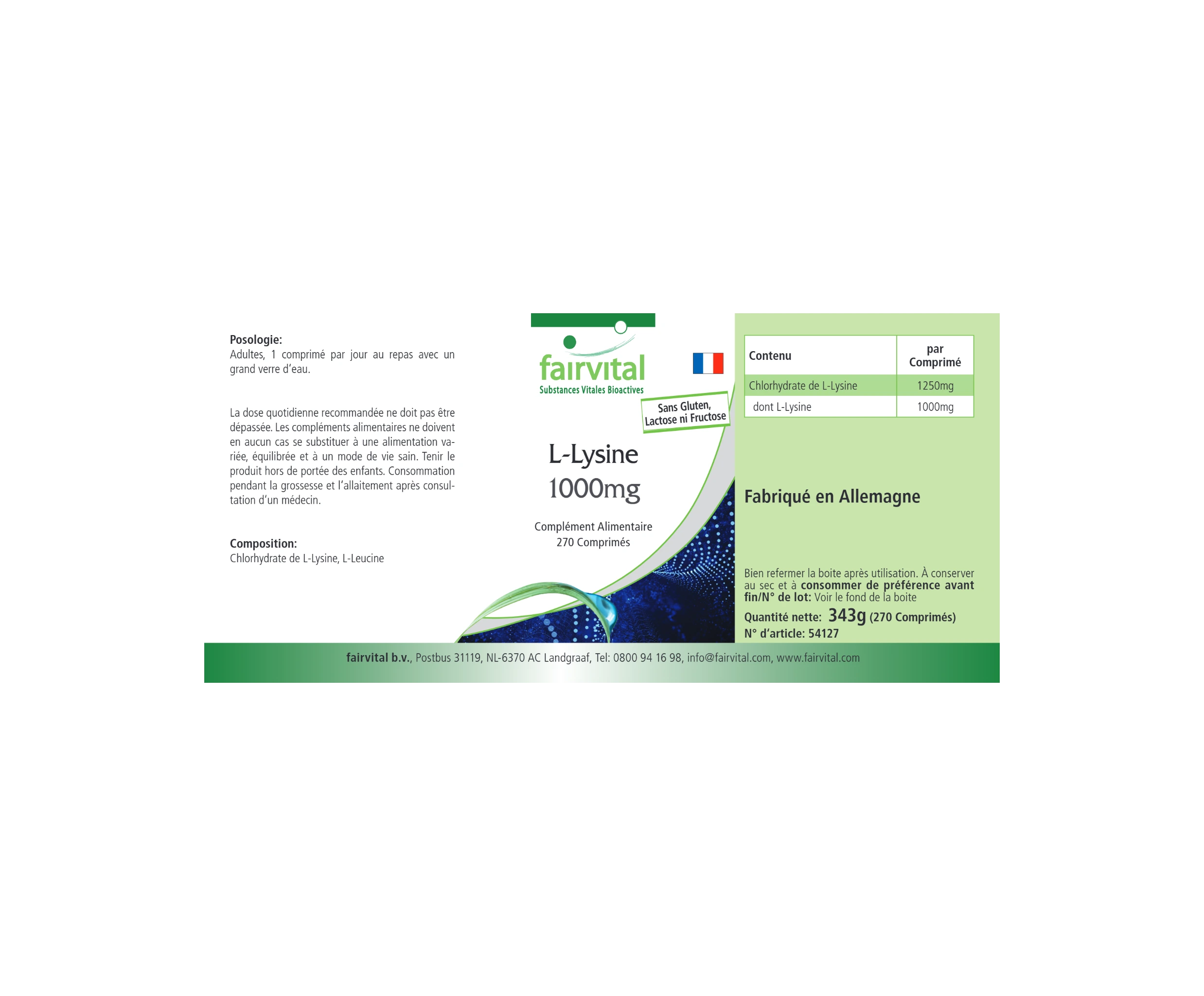 L-Lysin 1000mg