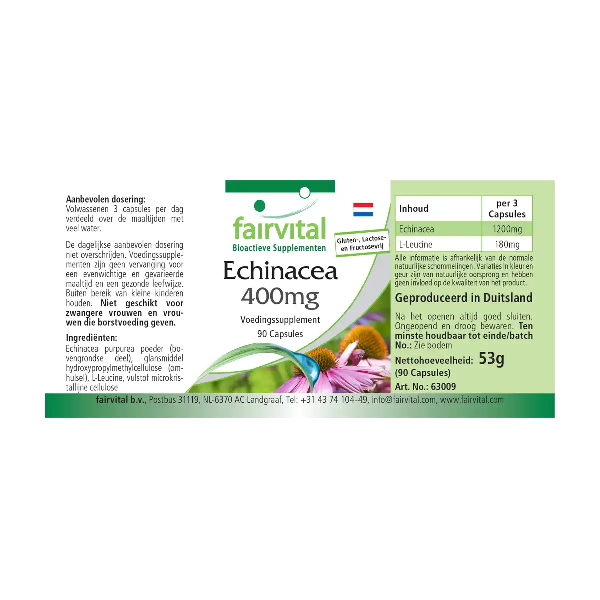 Echinacea 400mg - 90 capsules