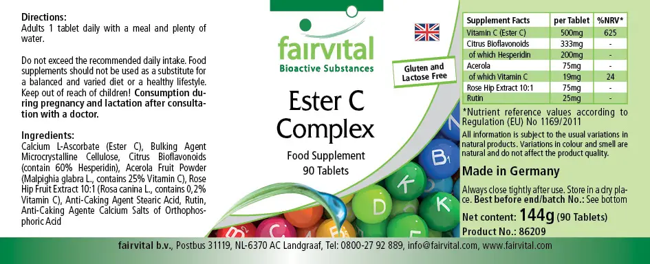 Ester C complex – 90 tablets