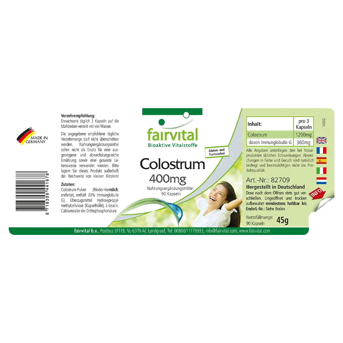 Colostrum 400mg – 90 capsules