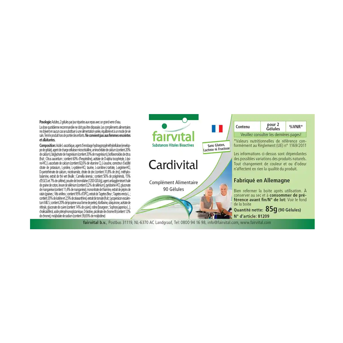 Cardivital - vitamines pour le cœur - 90 capsules