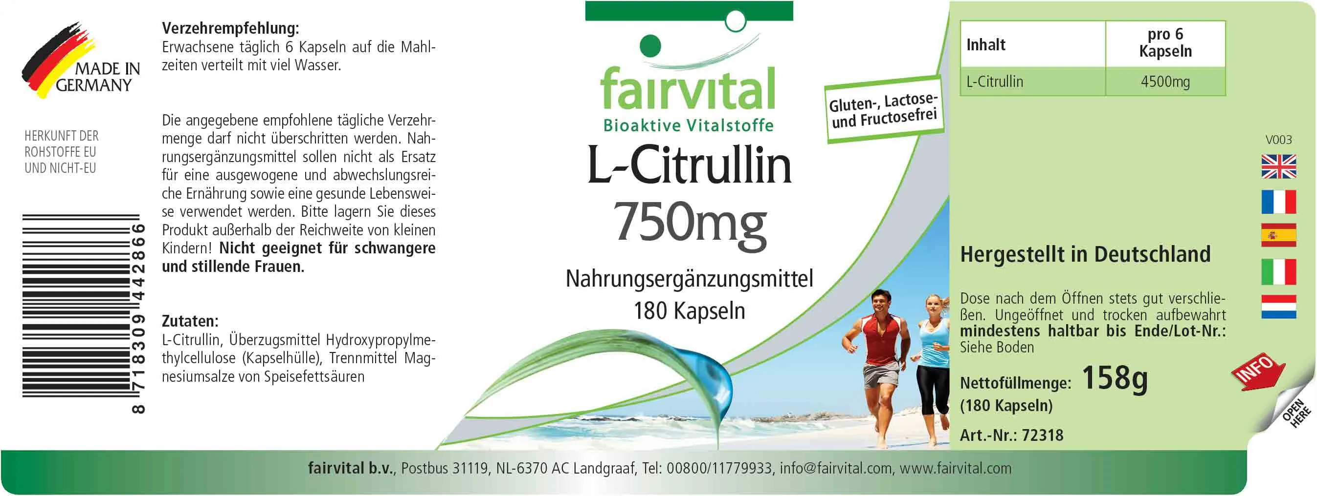 L-Citrullin 750mg