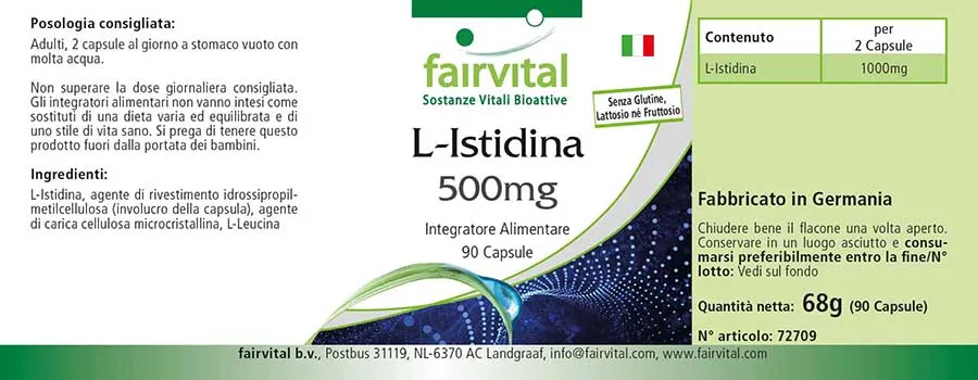 L-Histidin 500mg