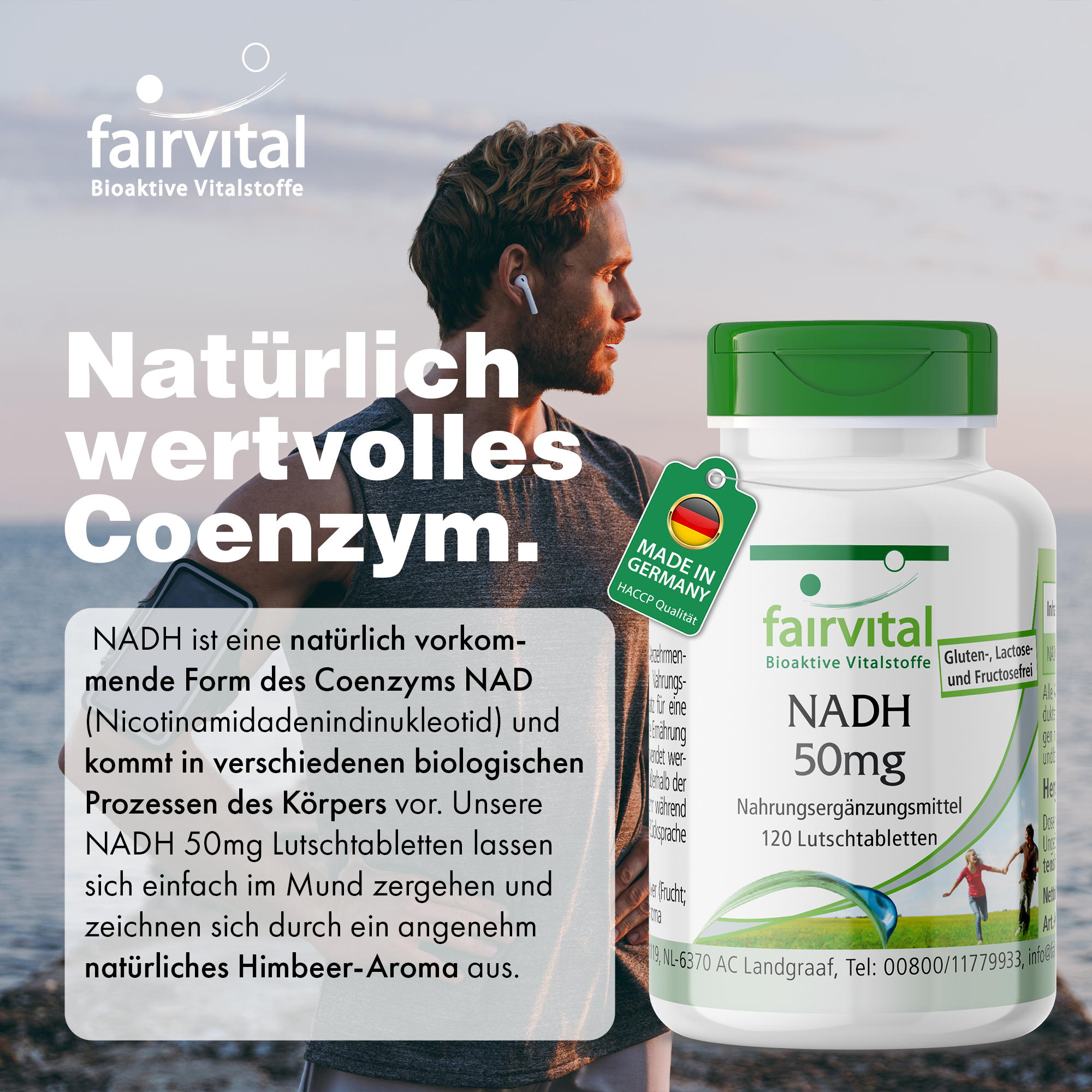 NADH 50mg - 120 Lutschtabletten - vegan | Fairvital