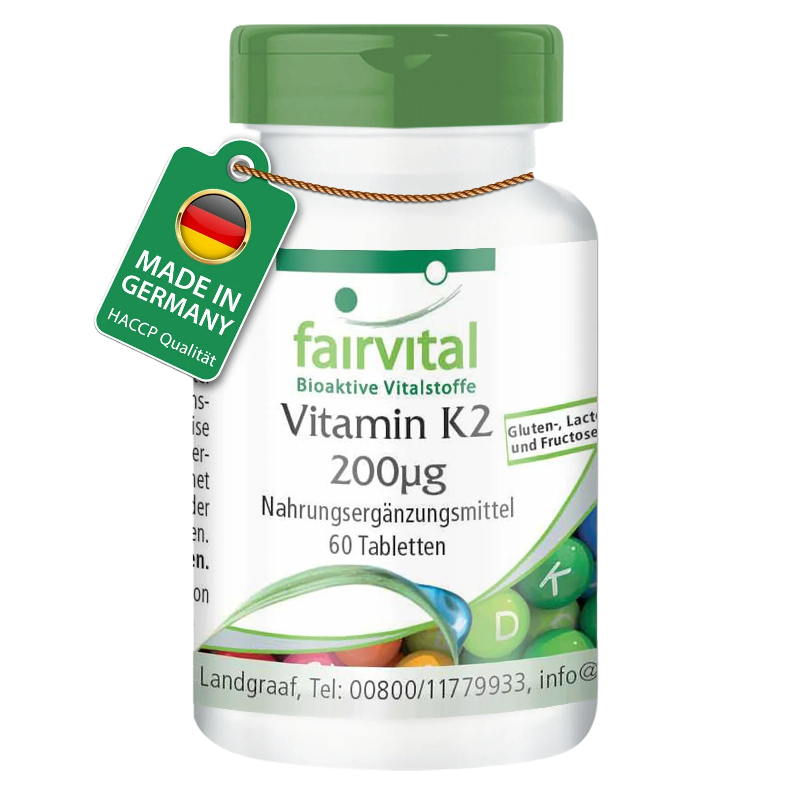 Vitamina K2 200µg - 60 comprimidos Vitamina K2 200µg - 60 comprimidos