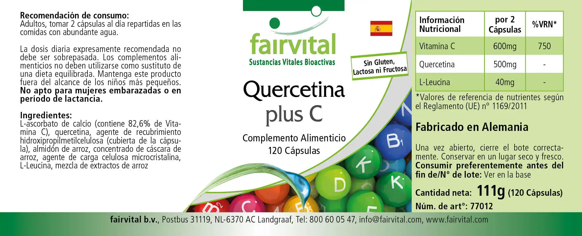 Quercetina Plus C – 120 capsule