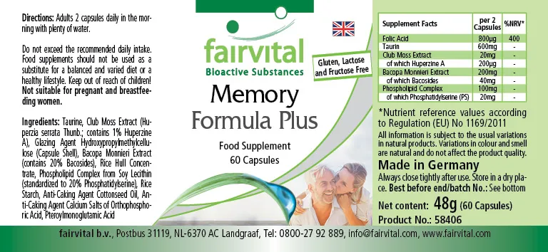 Memory formula plus