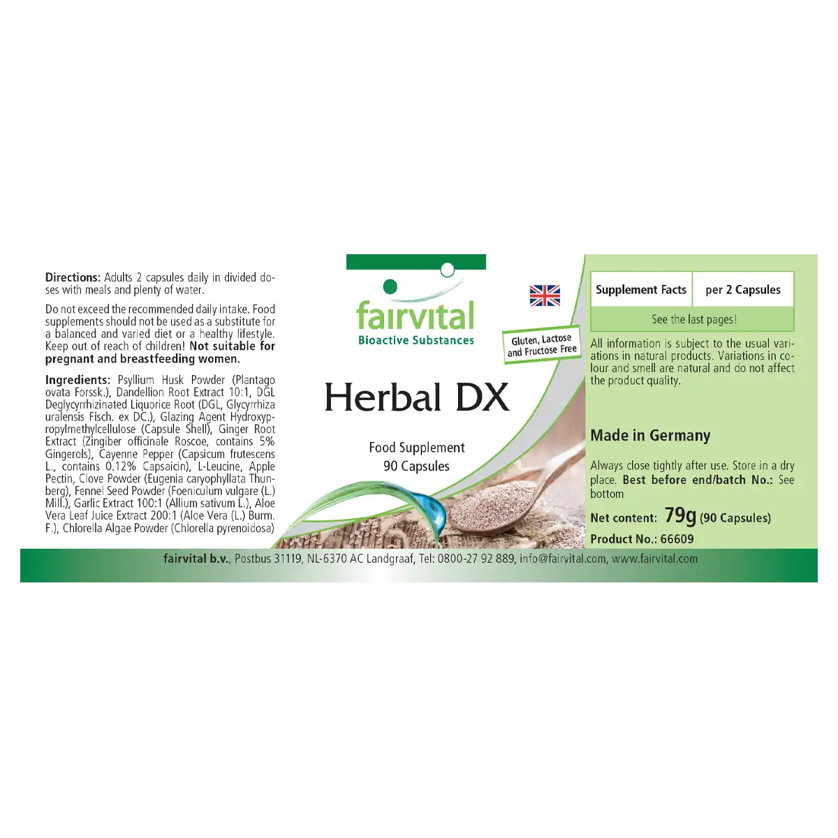 Herbal DX - 90 gélules