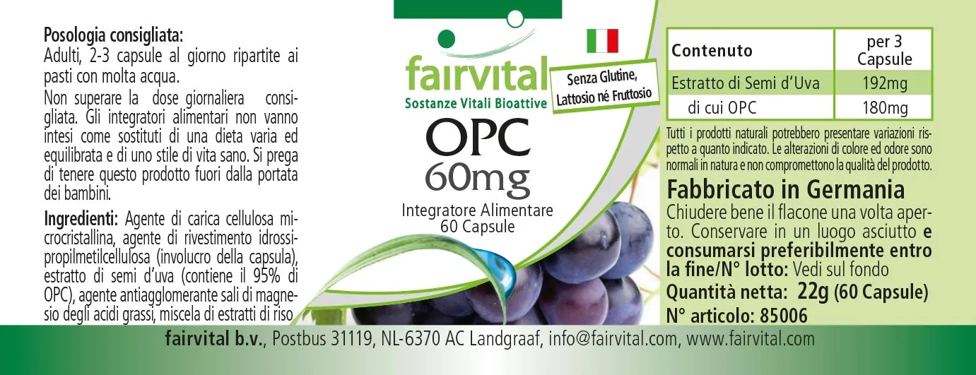 OPC 60mg – 60 capsules