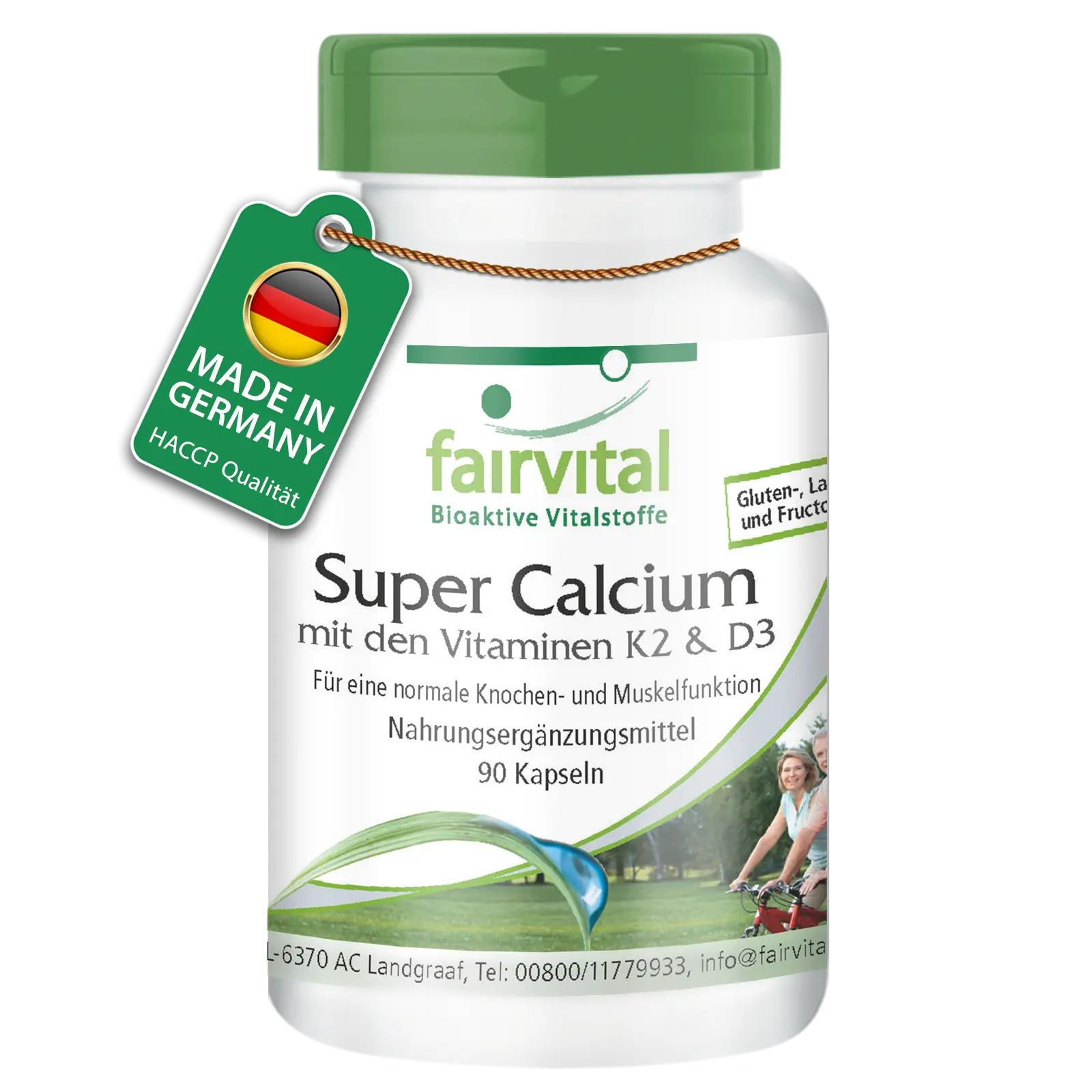 Super Calcium mit den Vitaminen K2 & D3 - 90 Kapseln - für Knochen, Zähne, Muskeln uvm. - Vegan | Fairvital Super Calcium mit den Vitaminen K2 & D3 - 90 Kapseln - für Knochen, Zähne, Muskeln uvm. - Vegan | Fairvital