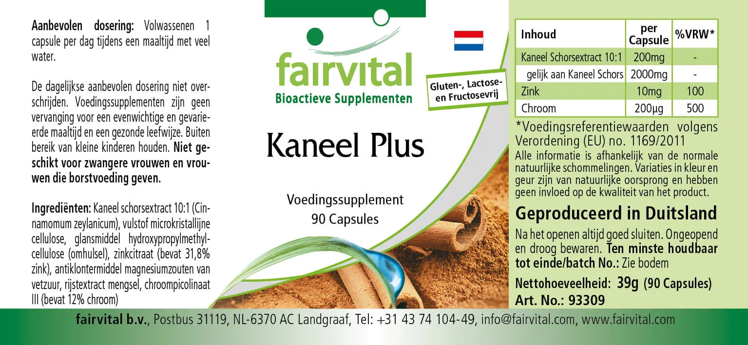 Kaneel Plus - 90 capsules