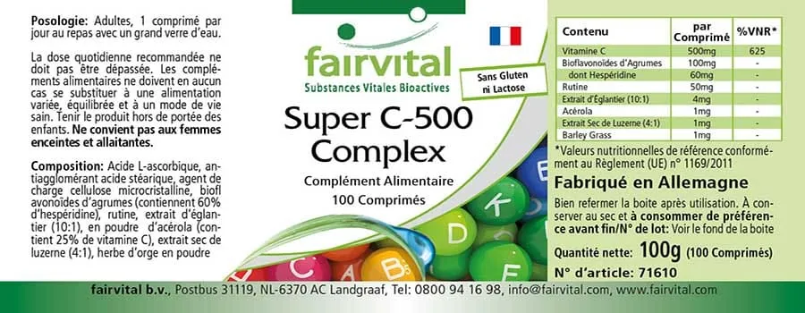 Super C-500 complex - 100 tabletten
