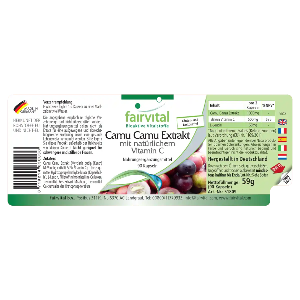 Camu Camu Extract - 90 Capsules Camu Camu Extract - 90 Capsules