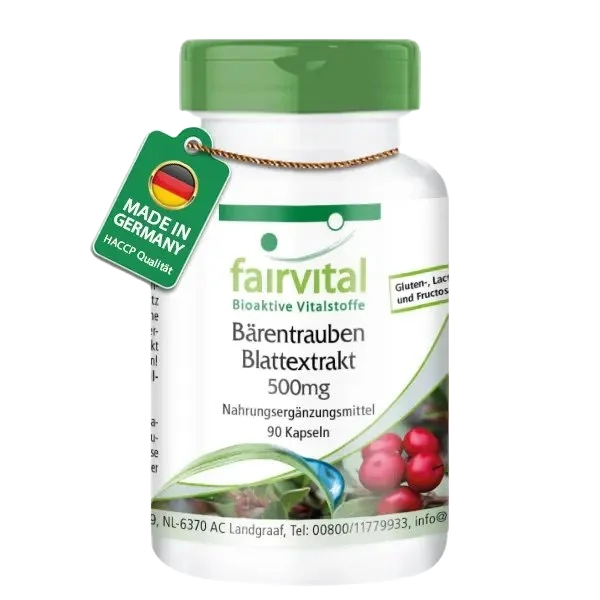 Extrait de feuilles de Busserole Uva Ursi 500mg - 90 gélules Extrait de feuilles de Busserole Uva Ursi 500mg - 90 gélules