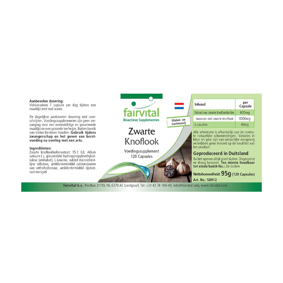 Schwarzer Knoblauch 600mg - 120 Kapseln - 15-fach konzentrierter Extrakt - Vegan | Fairvital Schwarzer Knoblauch 600mg - 120 Kapseln - 15-fach konzentrierter Extrakt - Vegan | Fairvital