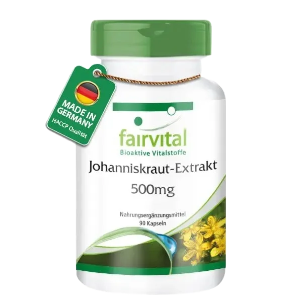 Extrait de millepertuis 500mg avec hypéricine - 90 gélules Extrait de millepertuis 500mg avec hypéricine - 90 gélules