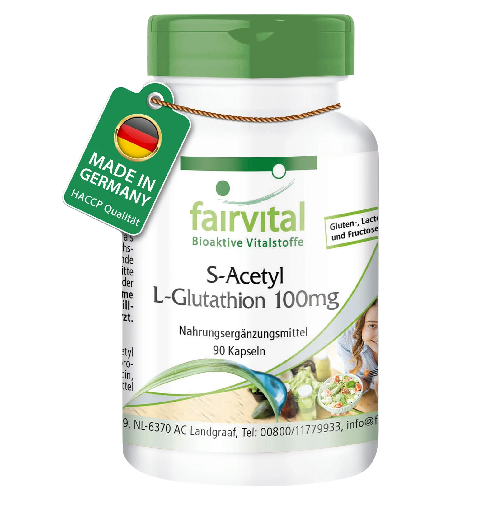 S-Acetyl L-Glutathion 100mg - 90 Kapseln - hohe Bioverfügbarkeit - Vegan | Fairvital S-Acetyl L-Glutathion 100mg - 90 Kapseln - hohe Bioverfügbarkeit - Vegan | Fairvital