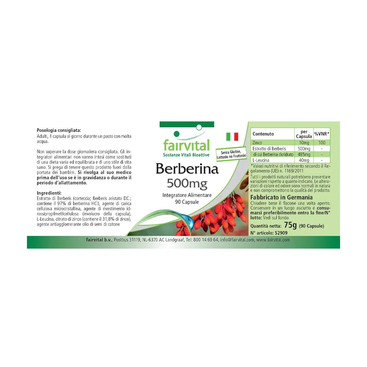 Berberin 500mg