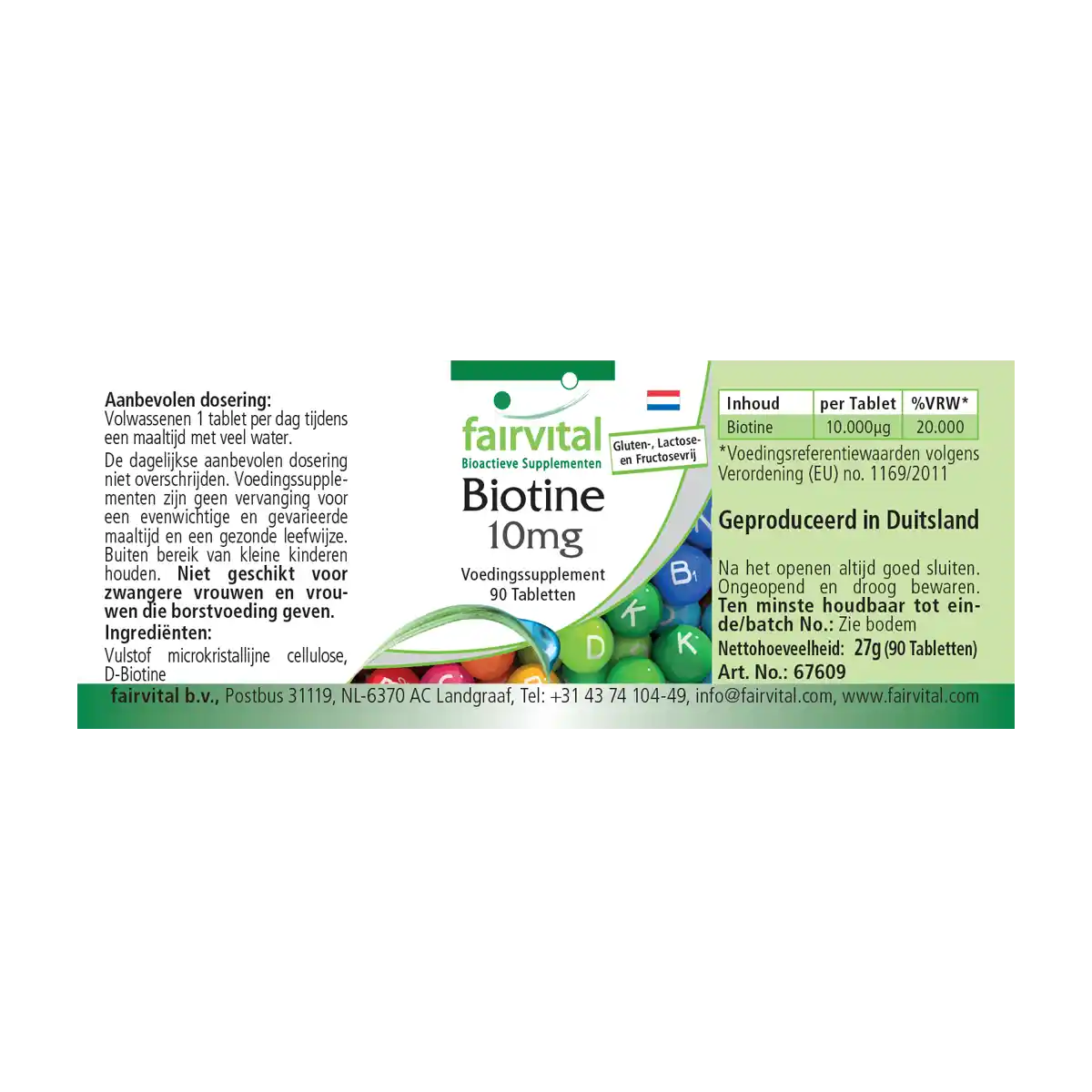 Biotine 10mg - 90 tabletten