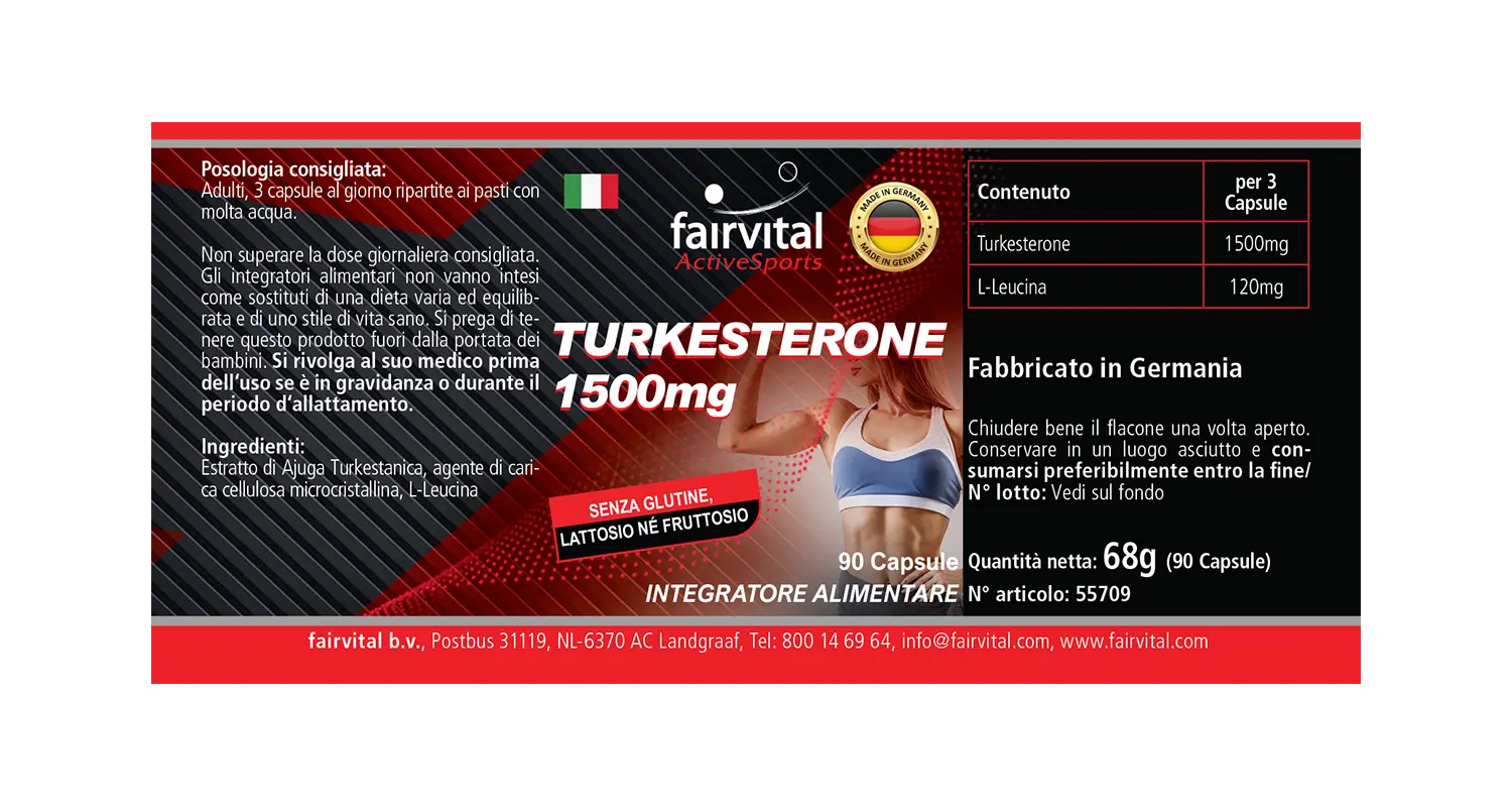 Turkesterone 1500mg - Power Booster | Fairvital