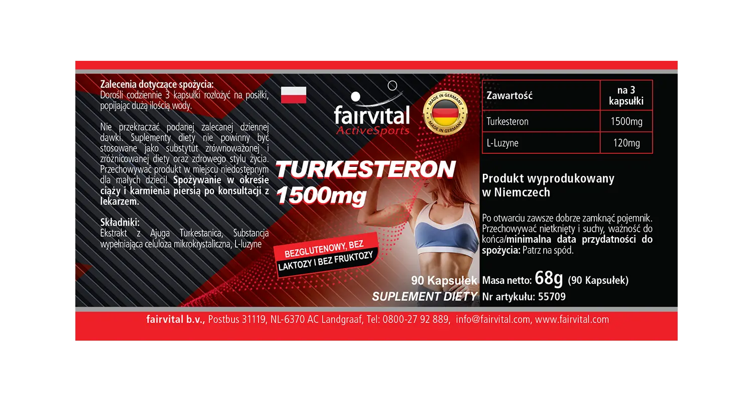 Turkesterone 1500mg - Power Booster | Fairvital