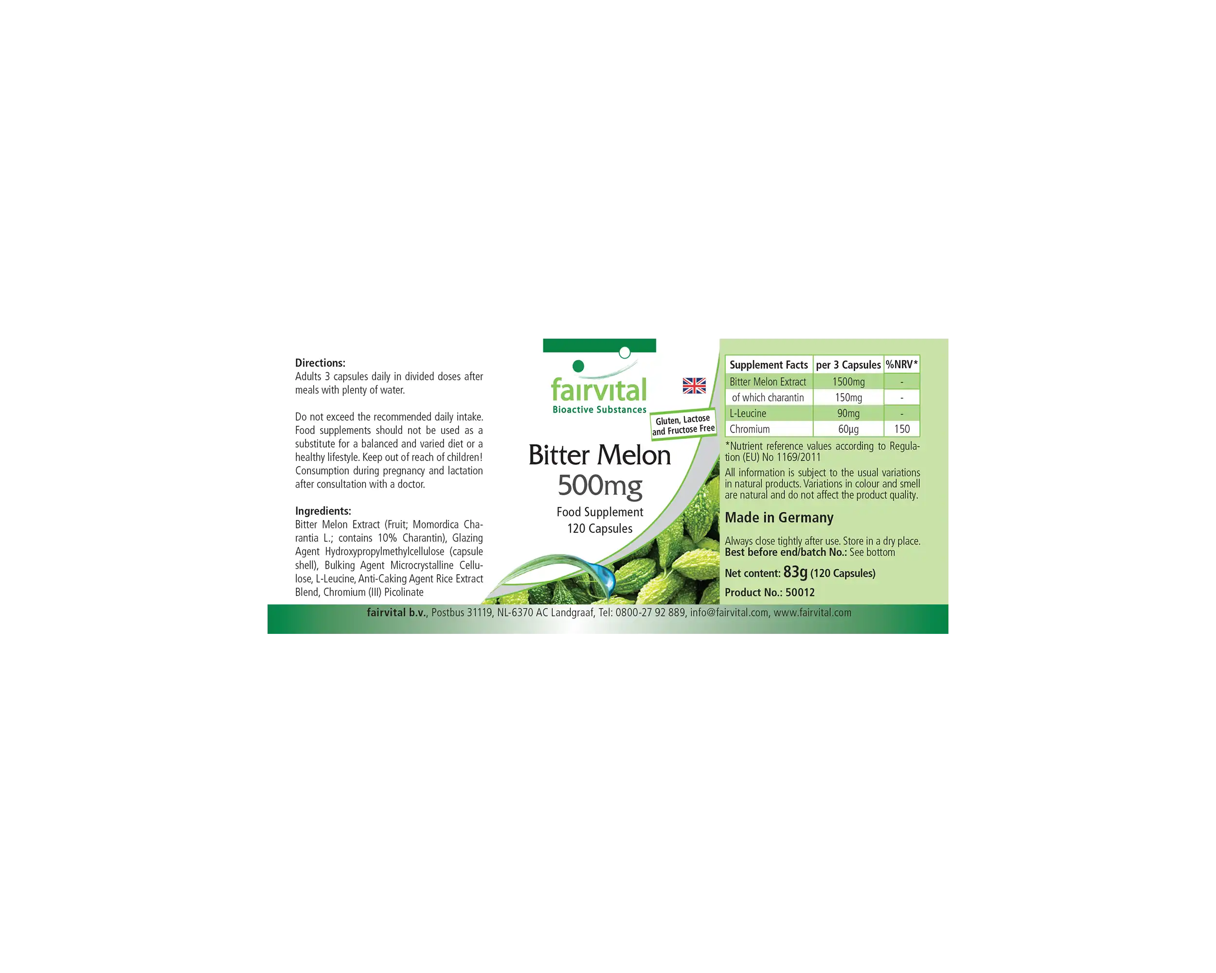 Bittere Meloen 500mg met Chroom