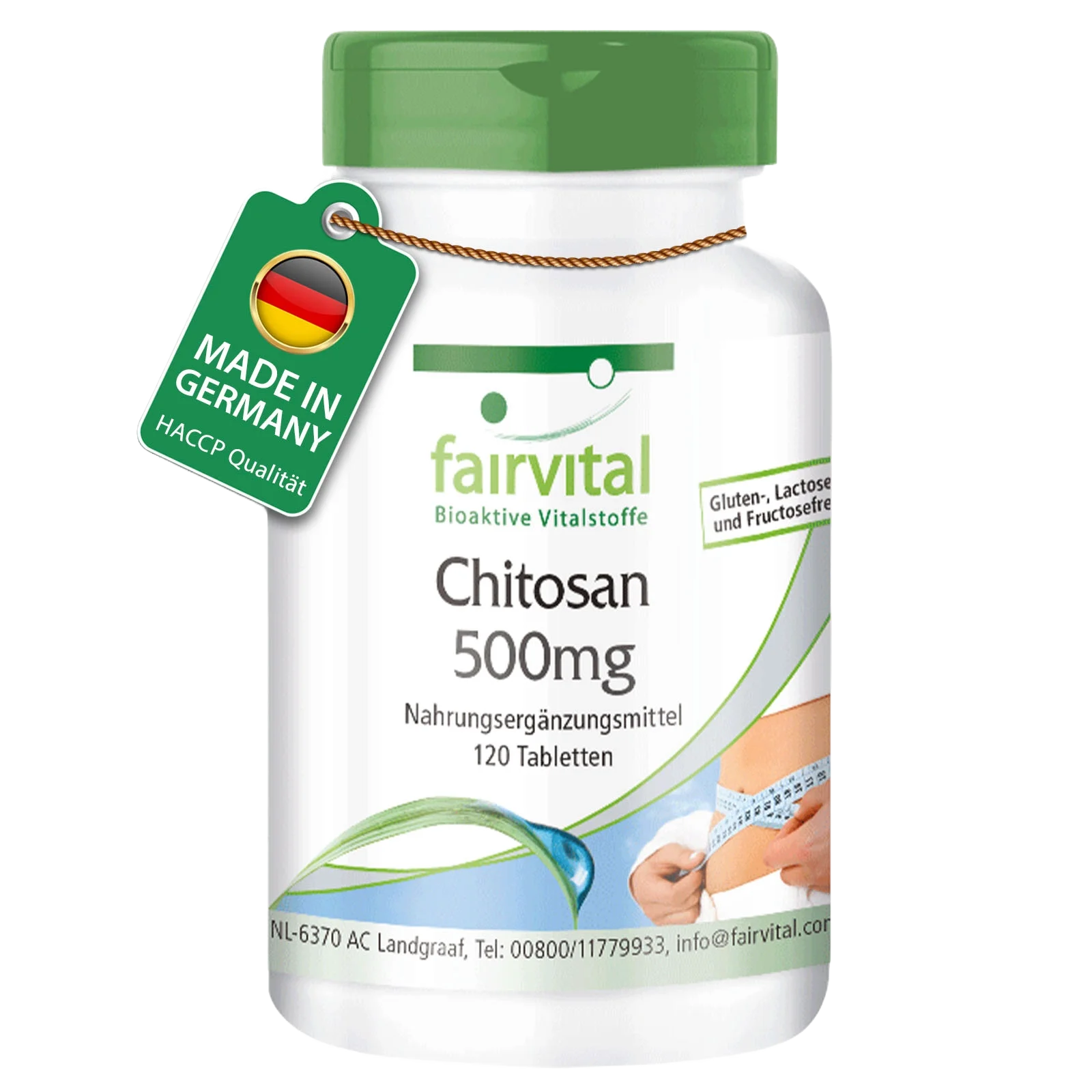 Chitosan 500mg - 120 Tabletten - 3000mg pro Tagesdosis - natürlicher Ballaststoff - Hochdosiert | Fairvital Chitosan 500mg - 120 Tabletten - 3000mg pro Tagesdosis - natürlicher Ballaststoff - Hochdosiert | Fairvital