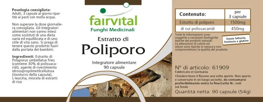 Extrait de Polyporus - 90 gélules Extrait de Polyporus - 90 gélules