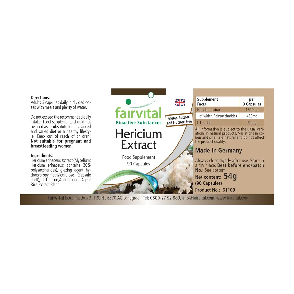 Hericium extract 500m
