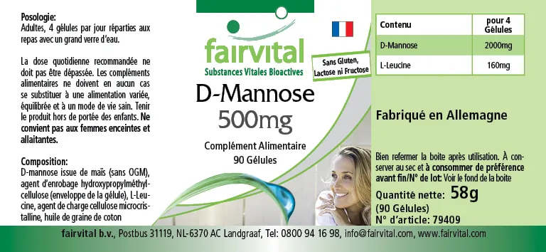 D-Mannosio 500mg - 90 capsule