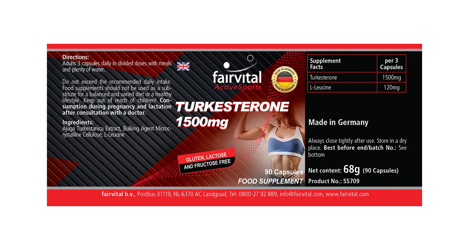 Turkesterone 1500mg - Power Booster | Fairvital