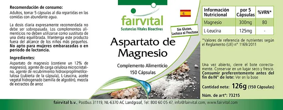 Magnesium aspartaat - 150 capsules