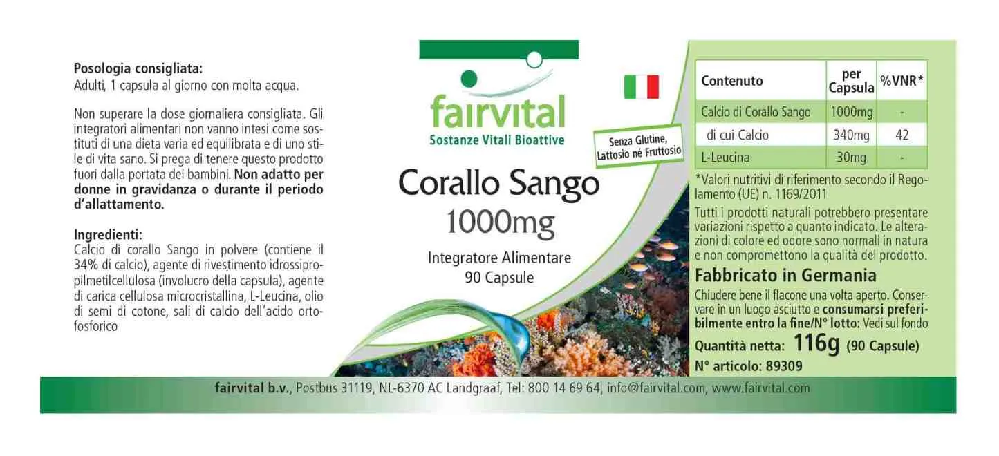 Corallo Sango – 100mg – 90 Capsule
