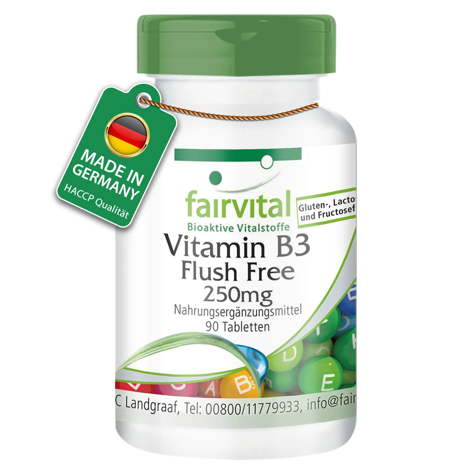 Vitamine B3 Flush Free 250mg - 90 comprimés Vitamine B3 Flush Free 250mg - 90 comprimés