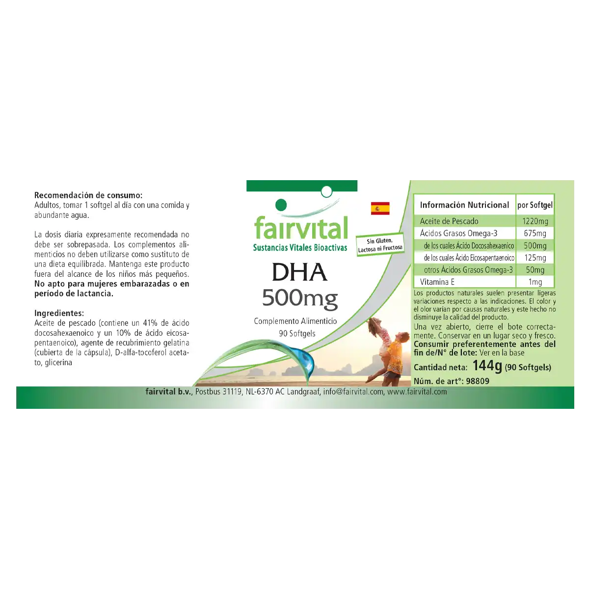 DHA 500mg - 90 softgels