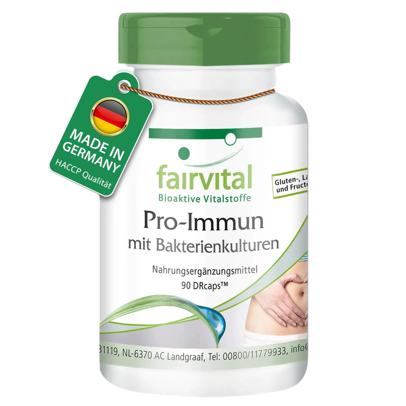 Pro Immun mit Bakterienkulturen - 90 Kapseln - mit Vitamin C - für Immunsystem, Nevensystem uvm. | Fairvital Pro Immun mit Bakterienkulturen - 90 Kapseln - mit Vitamin C - für Immunsystem, Nevensystem uvm. | Fairvital