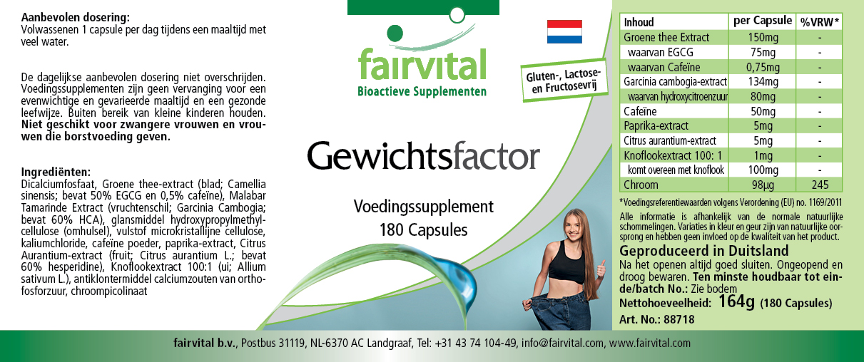 Weight Factor - 180 capsules