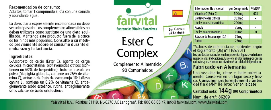 Ester C complex - 90 tabletten